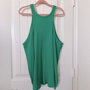 Ava & Viv 4X high neck sleeveless tank ribbed tunic Pullover Cotton knit